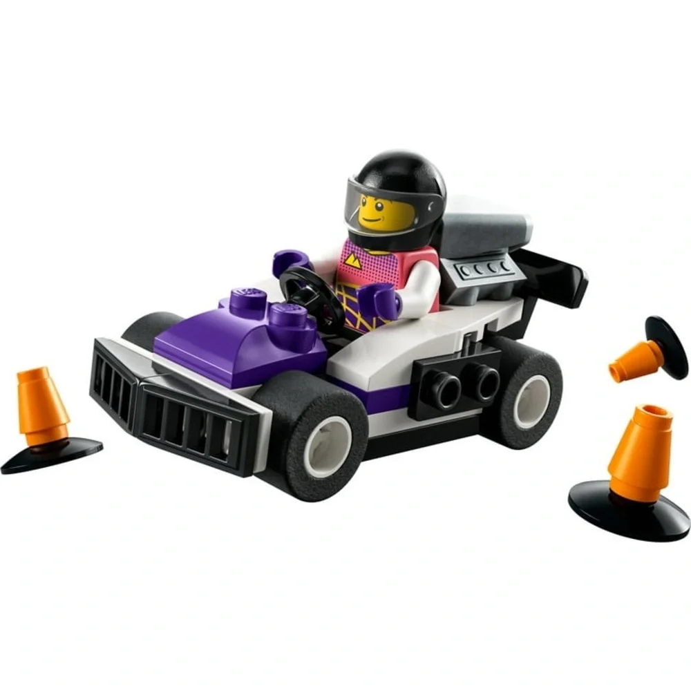 LEGO City Purple Race Car Building Kits Set of 2 NEW